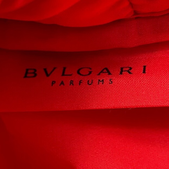 Bvlgari Scallop Pattern Embroidered Cosmetic Case/Make-up Bag - Picture 6 of 16